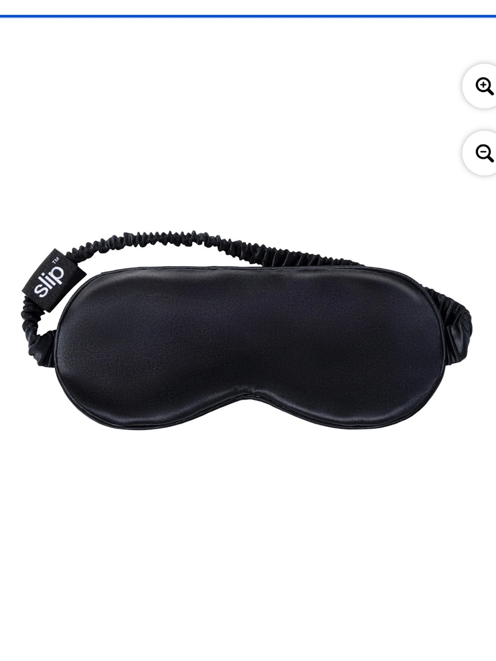 Slip Pure Silk Soft Satin Sleep Mask With Elastic Band Black